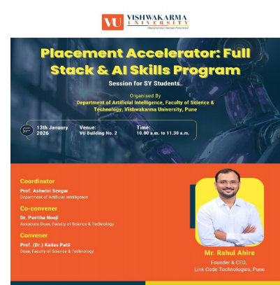 Guest Session on -“ Placement Accelerator: Full Stack & AI Skills Program”