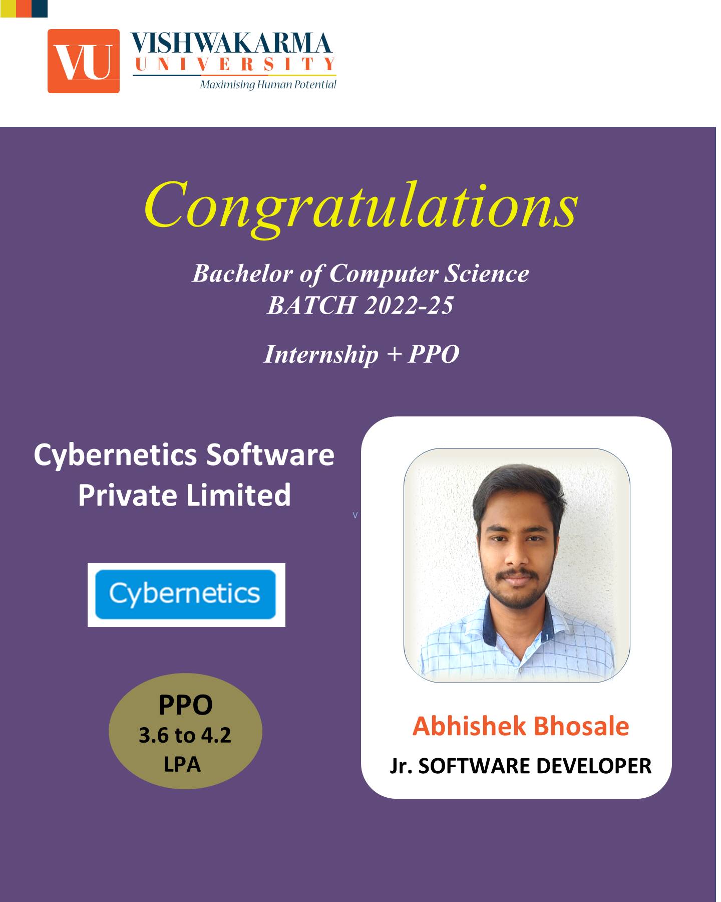 rushikesh adsul - | bachelor of business... Department of Computer Sciences | Vishwakarma University