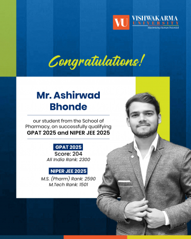 Mr. Ashirwad Bhonde, qualified the GPAT 2025